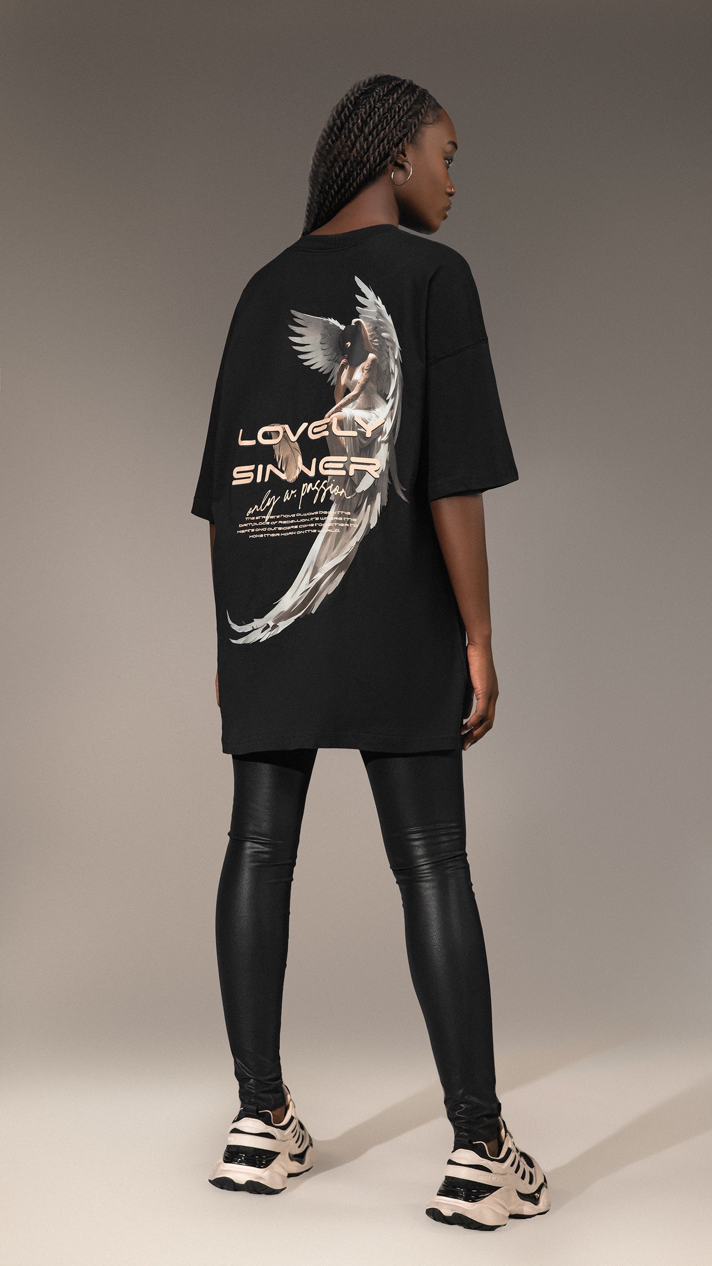 Oversized T-shirt "Lovely Sinner" - T25693