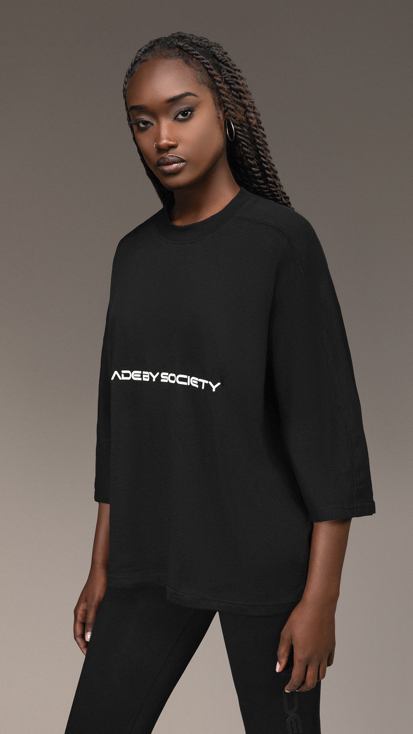 Oversized T-shirt Made By Society - T25673