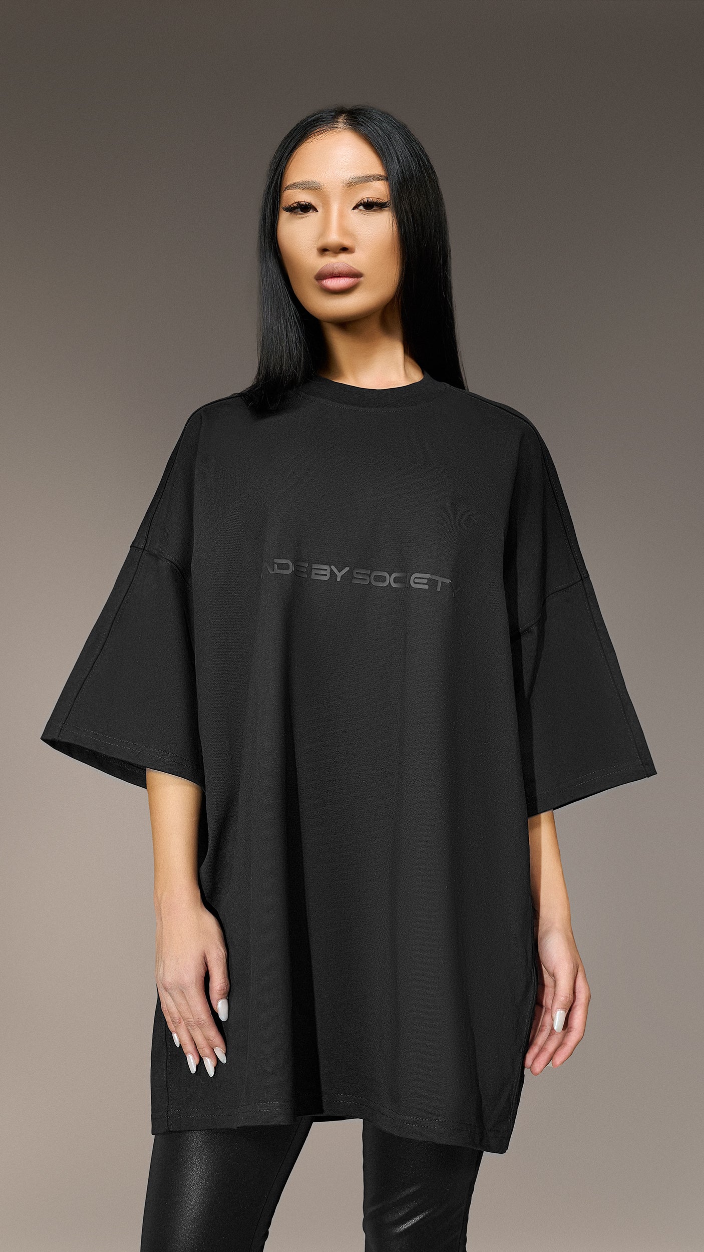 Oversized "Made by Society" T-Shirt - T25869