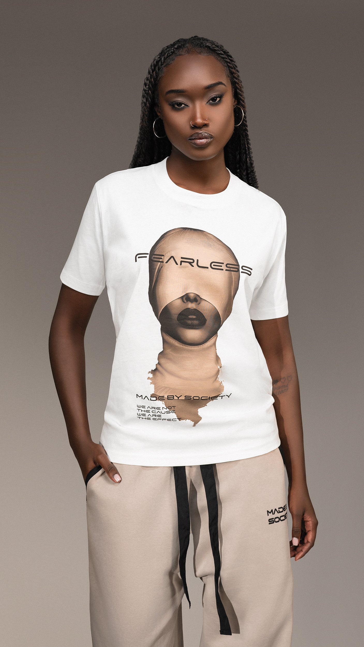 T-shirt "Fearless" Made By Society - T25417