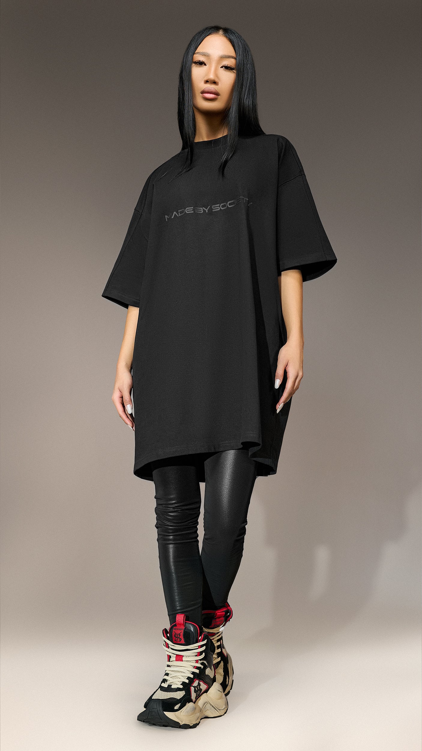 Oversized "Made by Society" T-Shirt - T25867