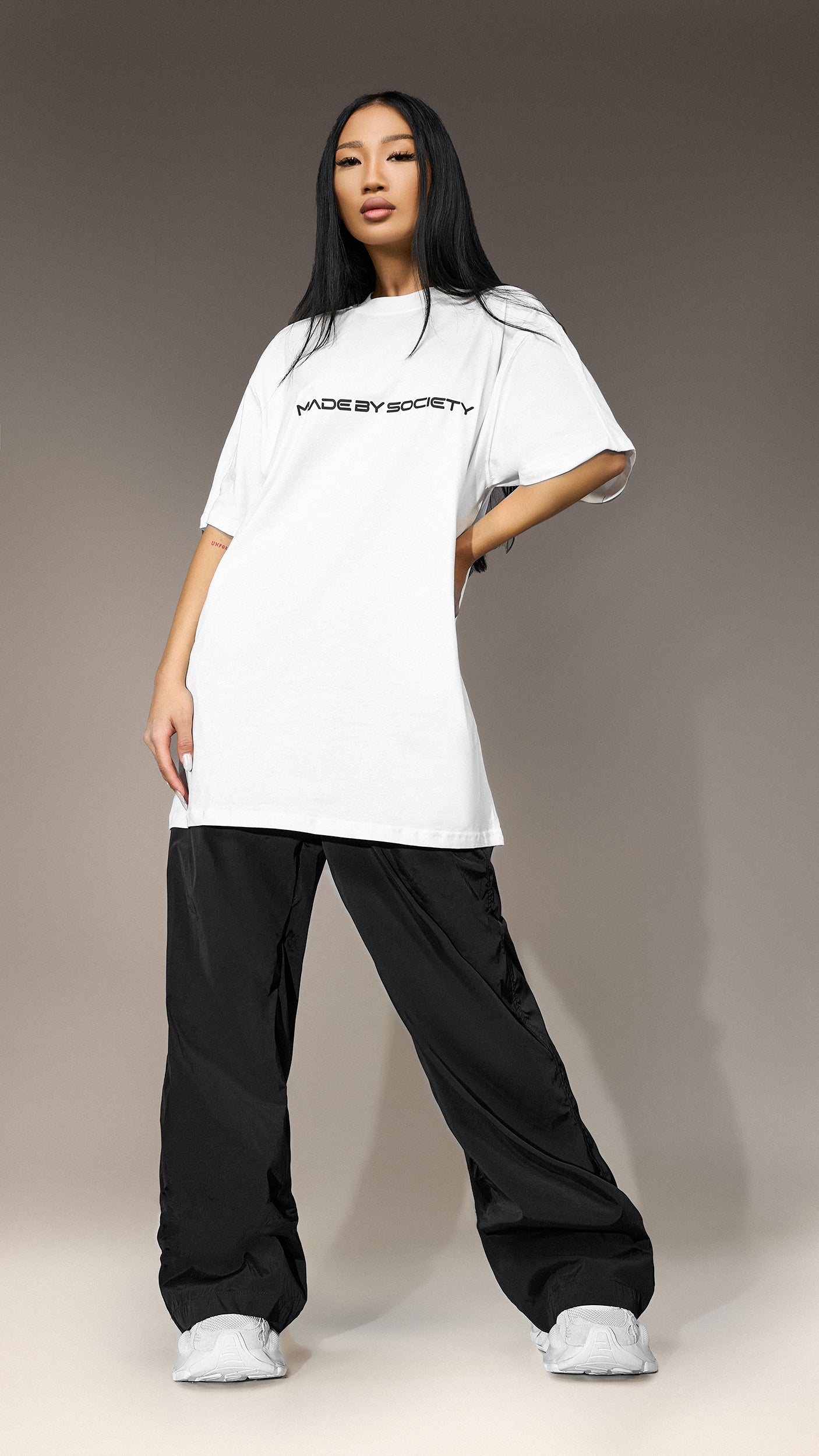 Oversized "Made by Society" T-Shirt - T25845