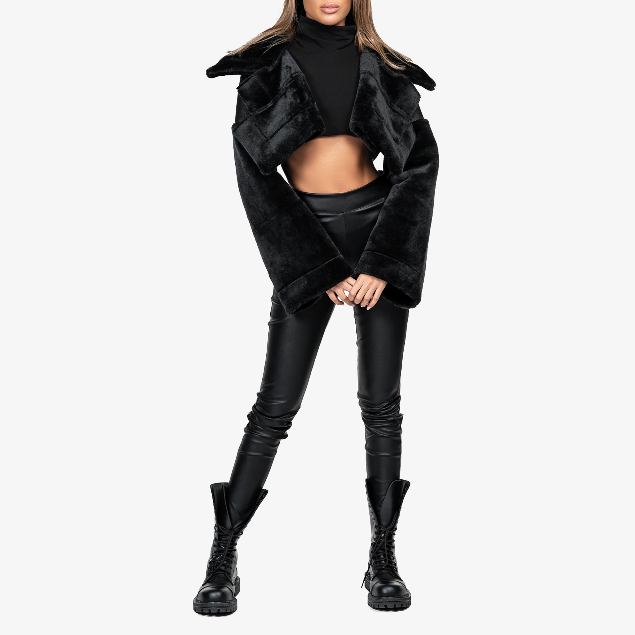 Synthetic Fur Jacket - J24914
