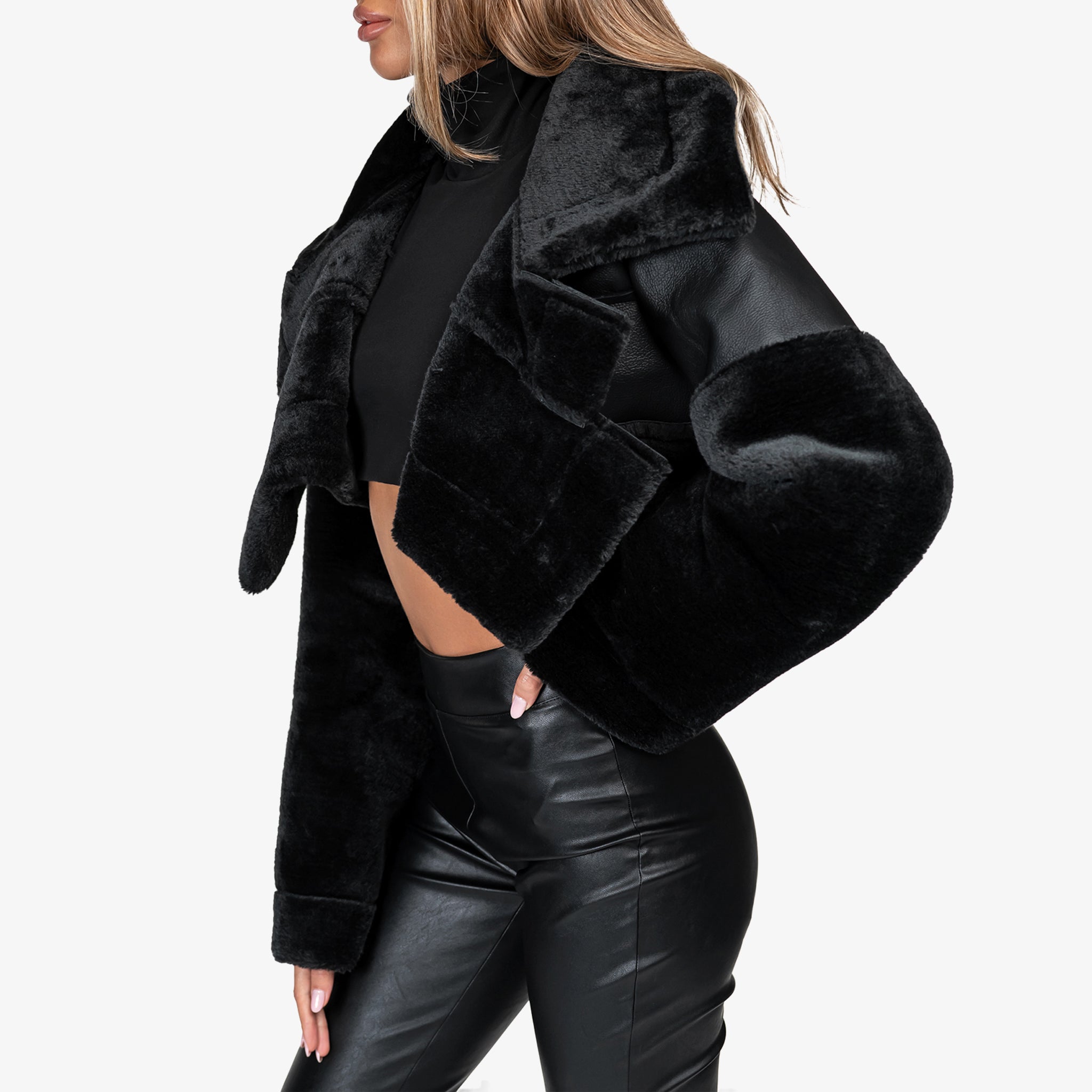 Synthetic Fur Jacket - J24914
