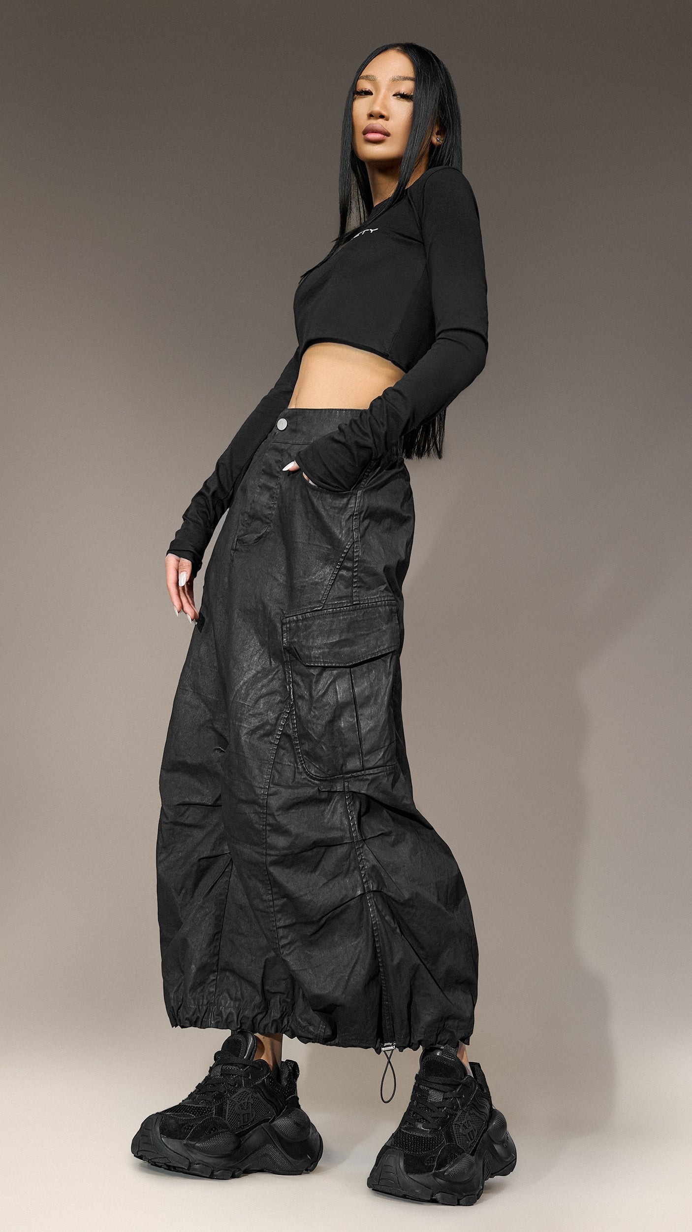 "Made by Society" Cargo Skirt - F25297