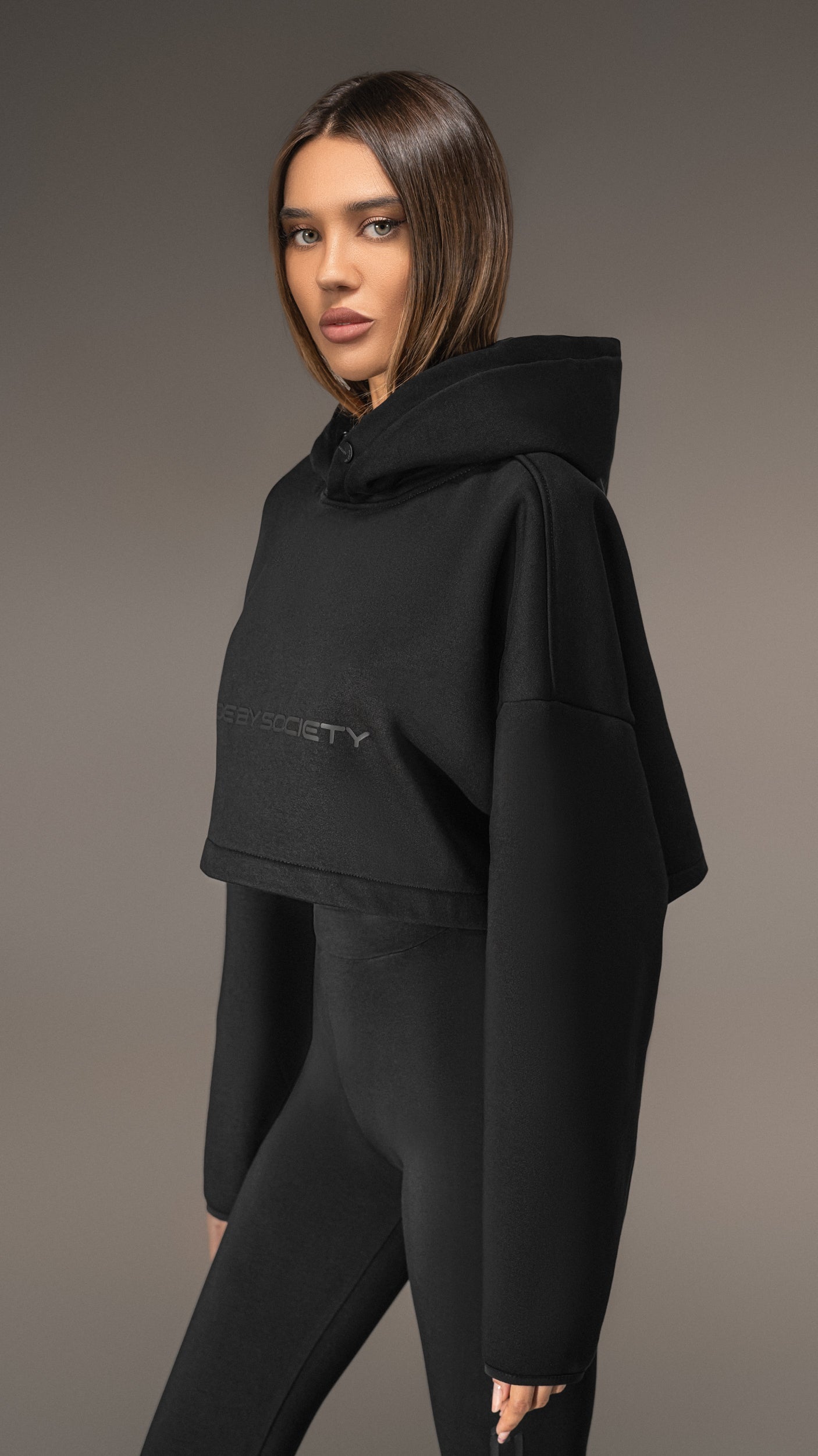 Crop Hoodie Made by Society - H25698