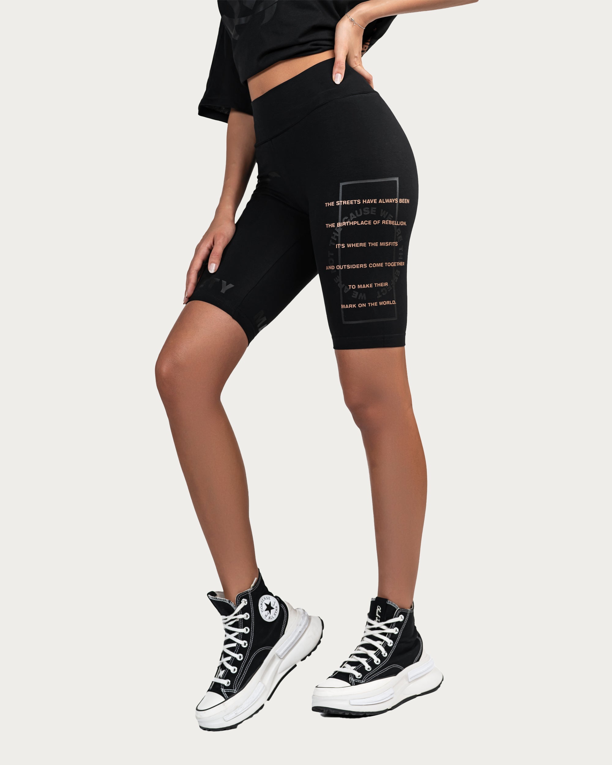 Branded Leggings Shorts - B25373