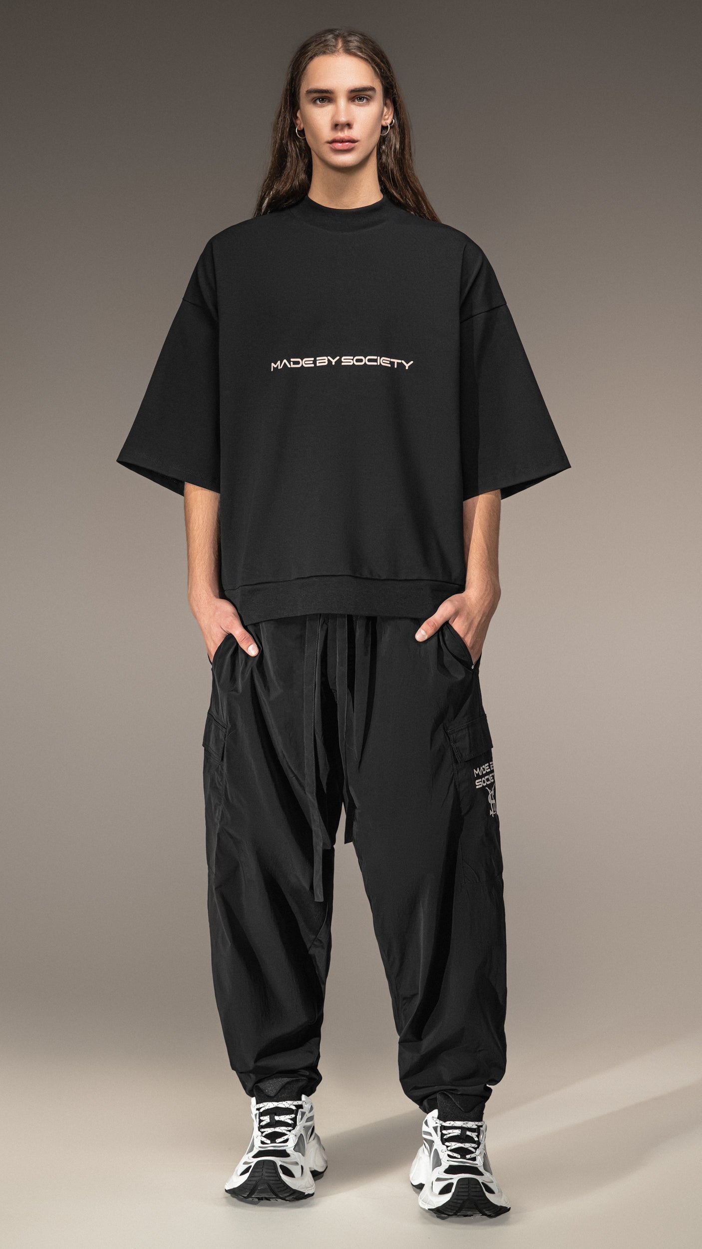 Oversized T-shirt Made by Society - T15615