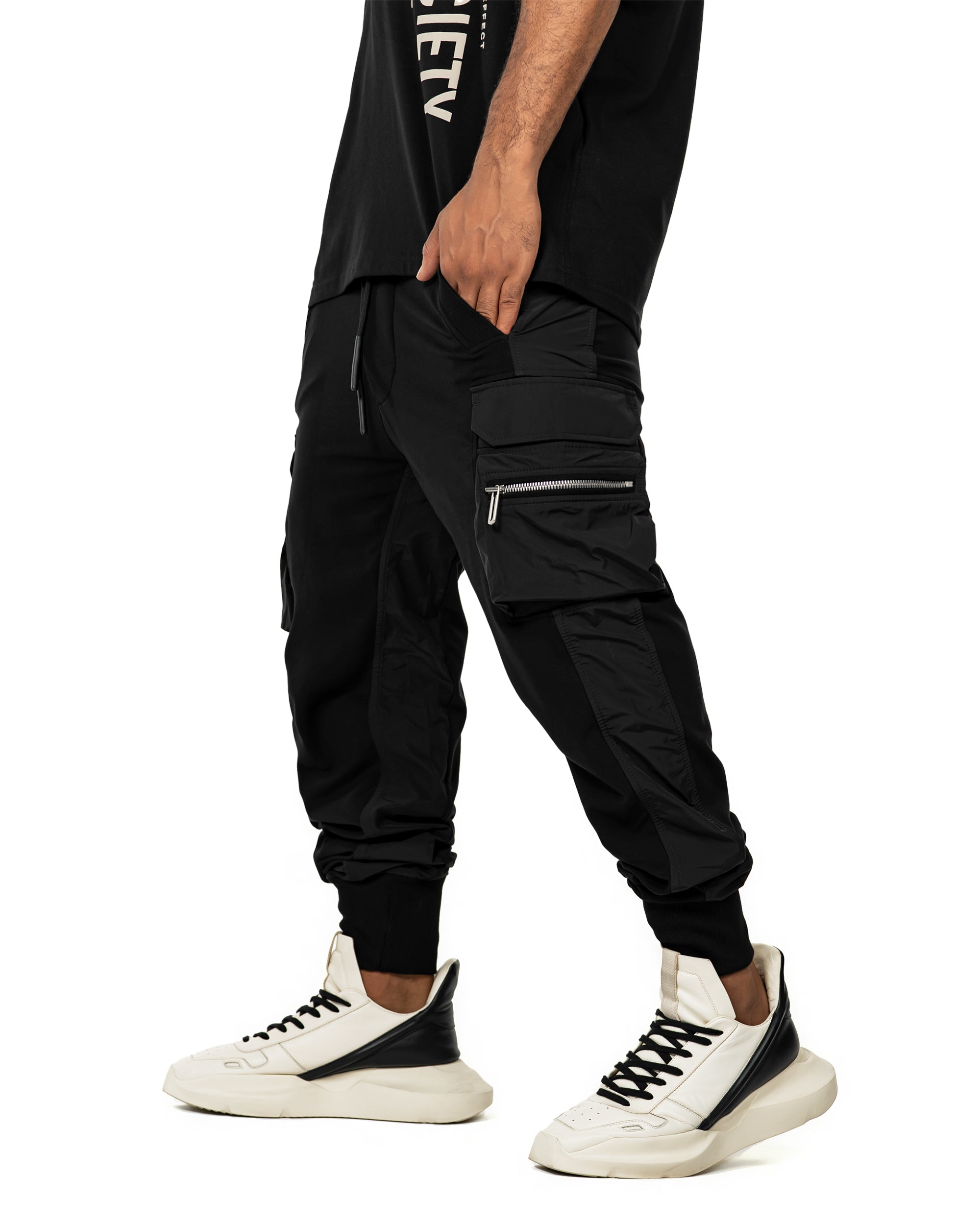 Double cargo pants - P13781