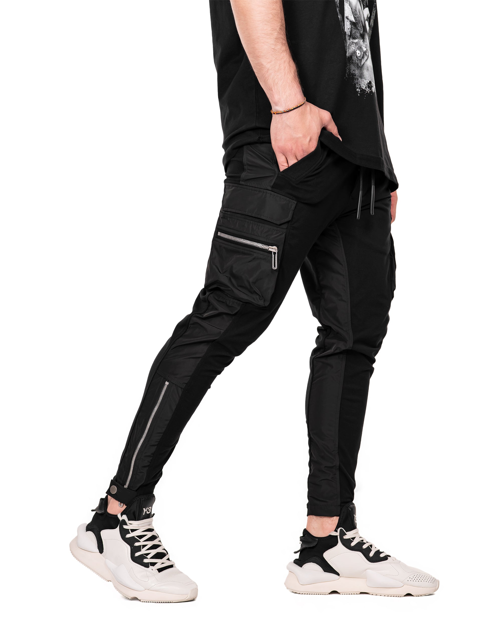 Double cargo zip pants - P13518