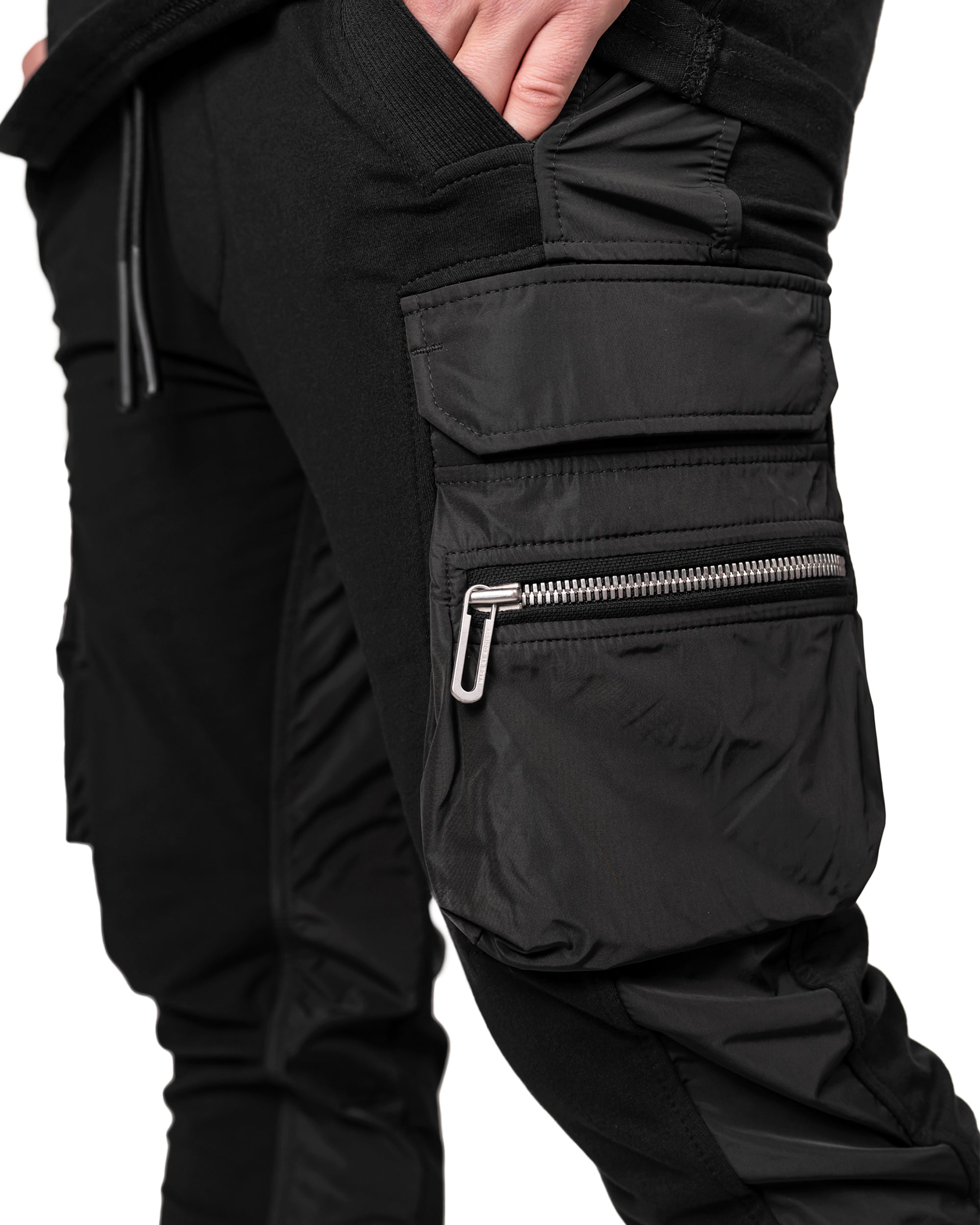 Double cargo zip pants - P13518