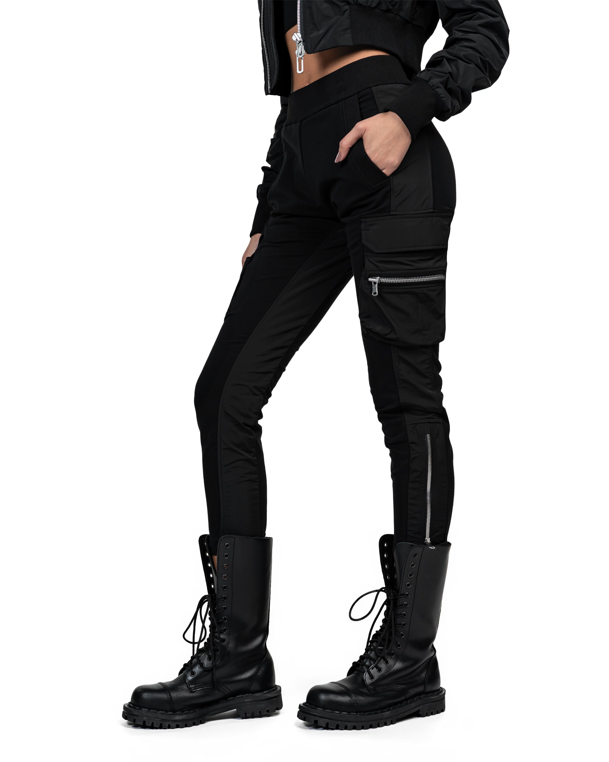 Zip cargo pants - P23489