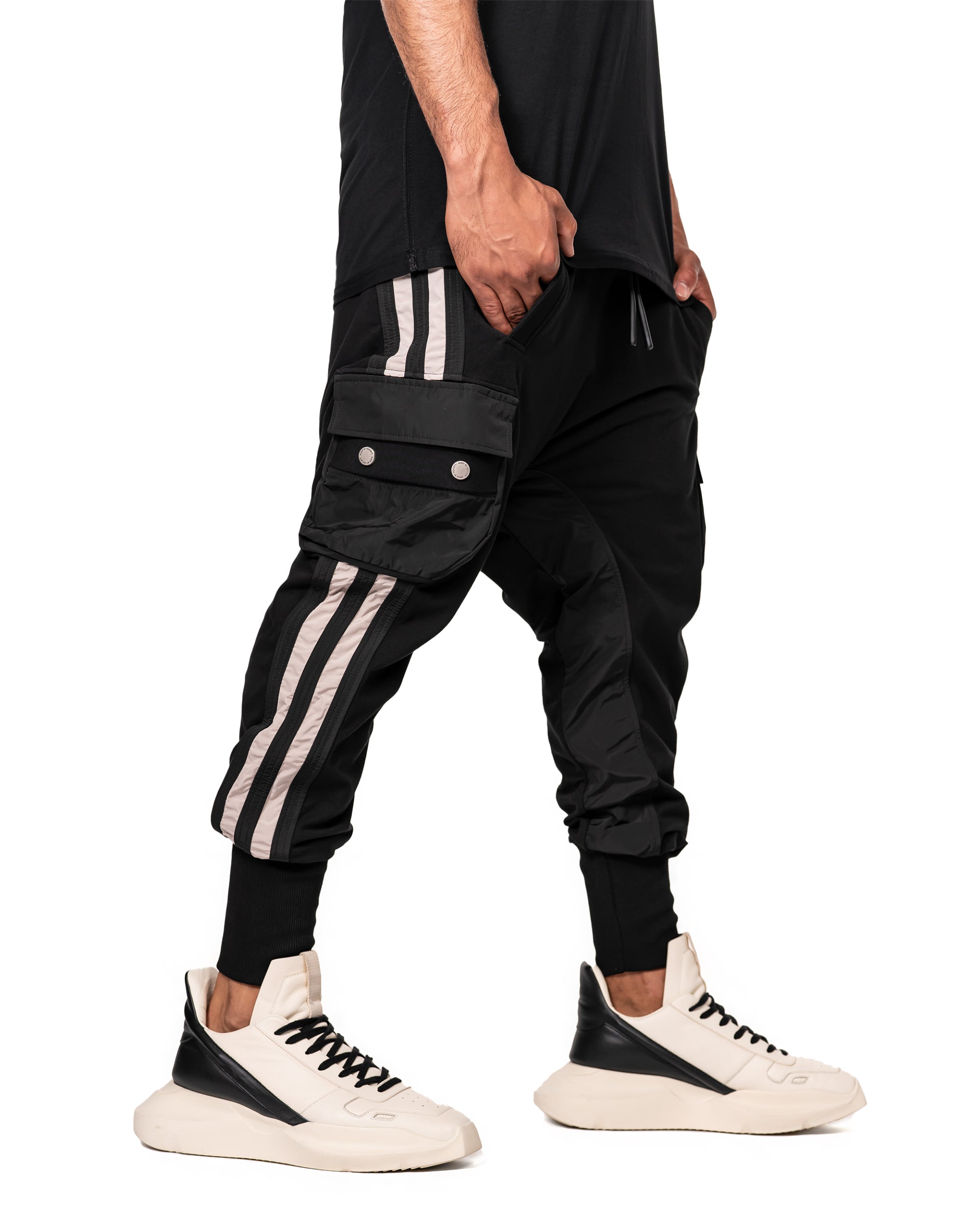 Vertical lines cargo pants - P13533