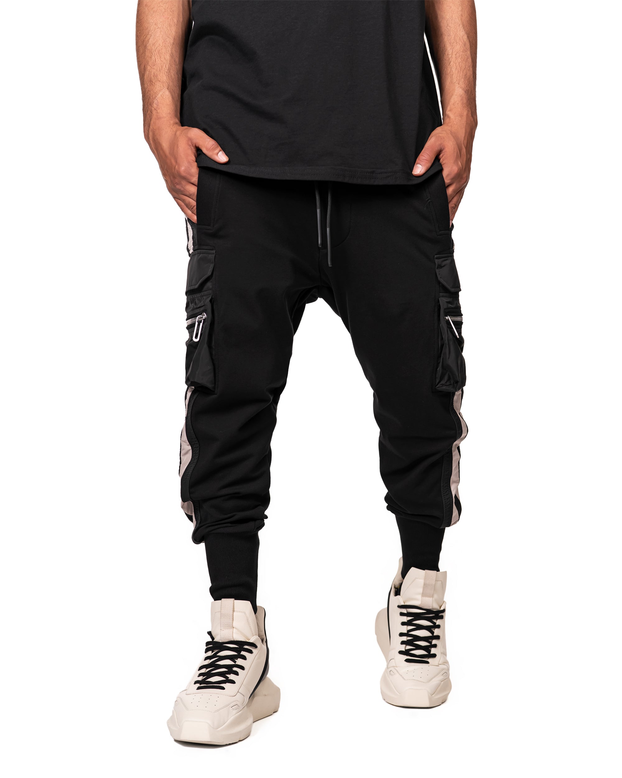 Vertical lines cargo pants - P13522