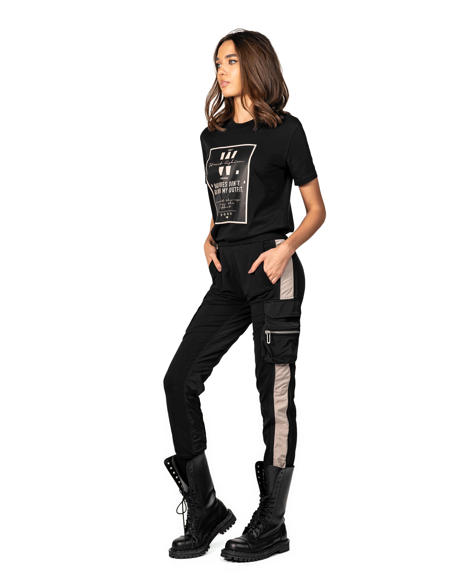 Band cargo pants - P23543