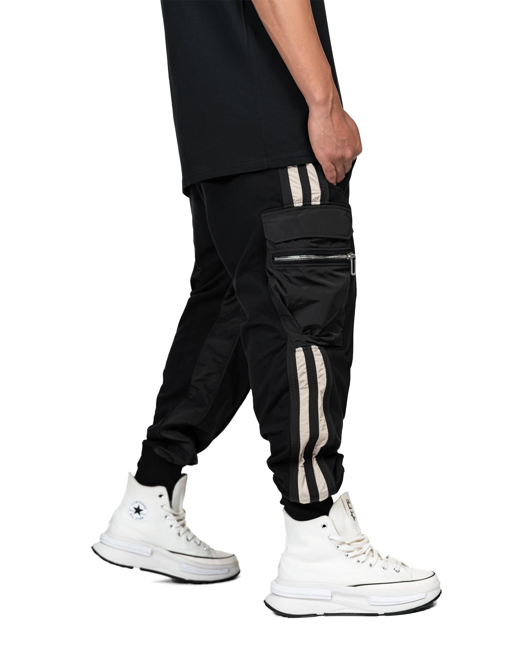 Vertical lines cargo pants - P14852