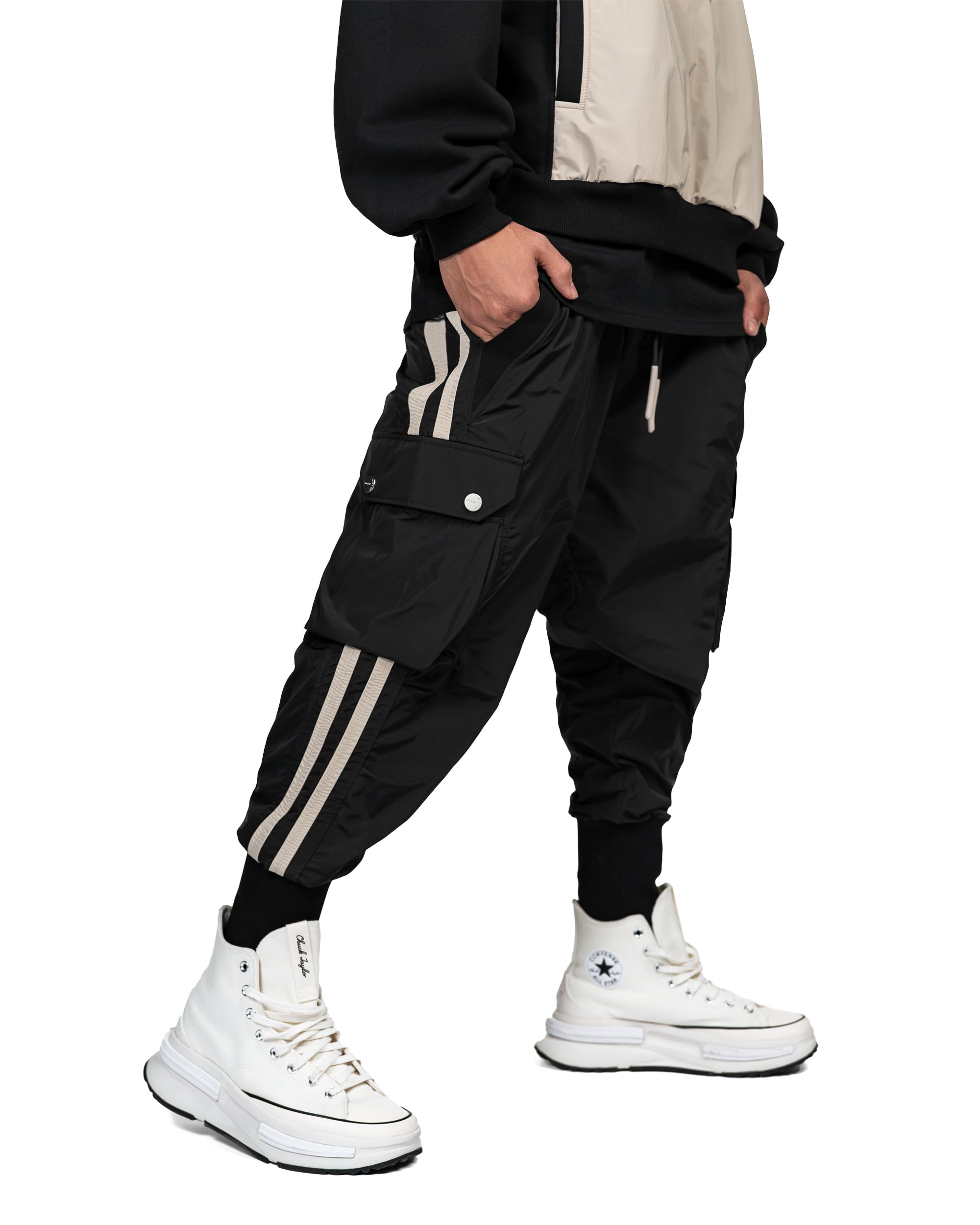 Vertical lines cargo pants - P14909