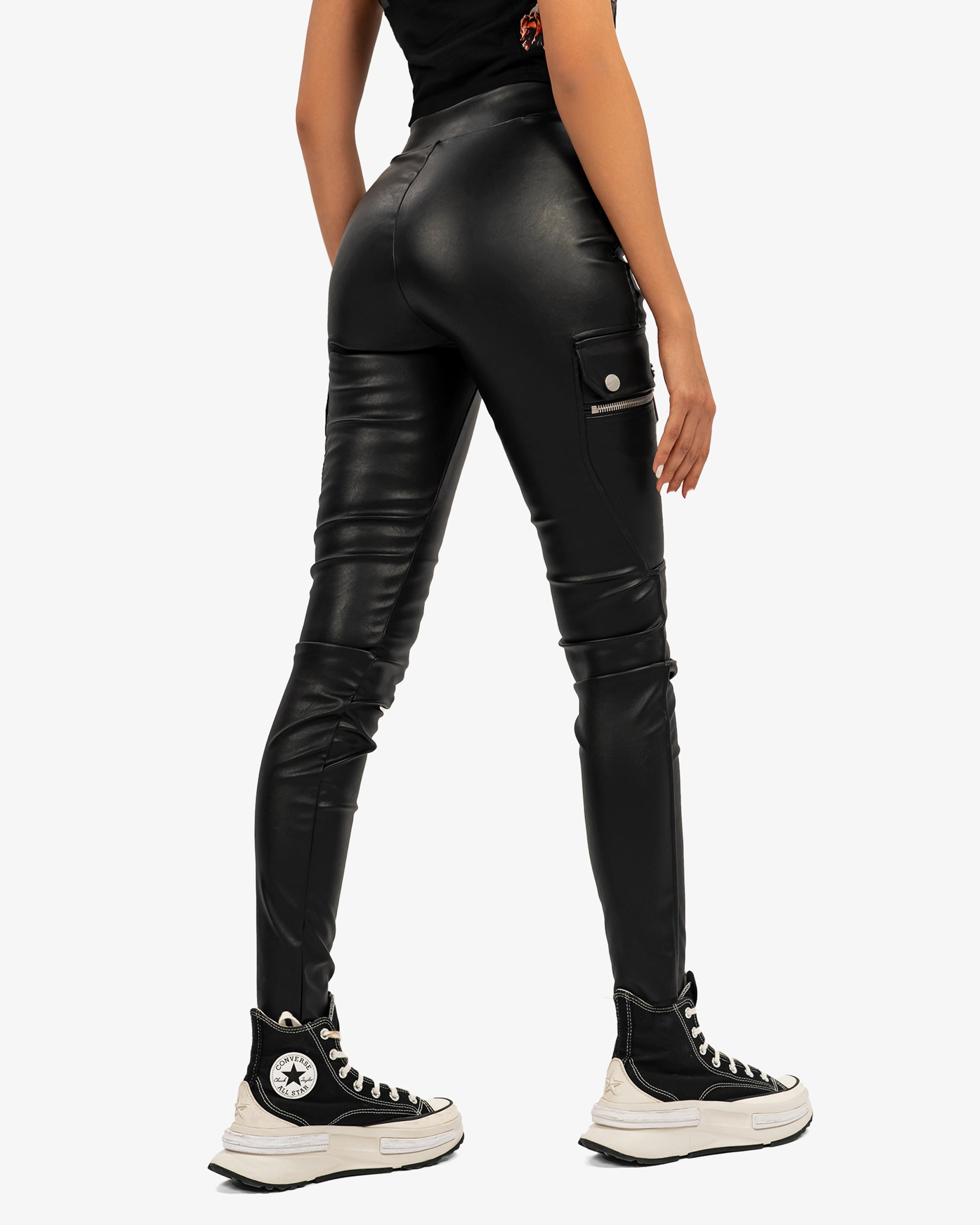 Faux leather leggings - P25229